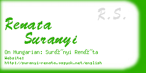 renata suranyi business card